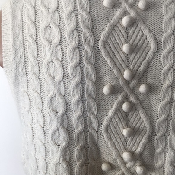 GEOGE ME by Mark Eisen cable Knitted women’s Sweater Vest size 12/14”. ( XL”) - Picture 8 of 13